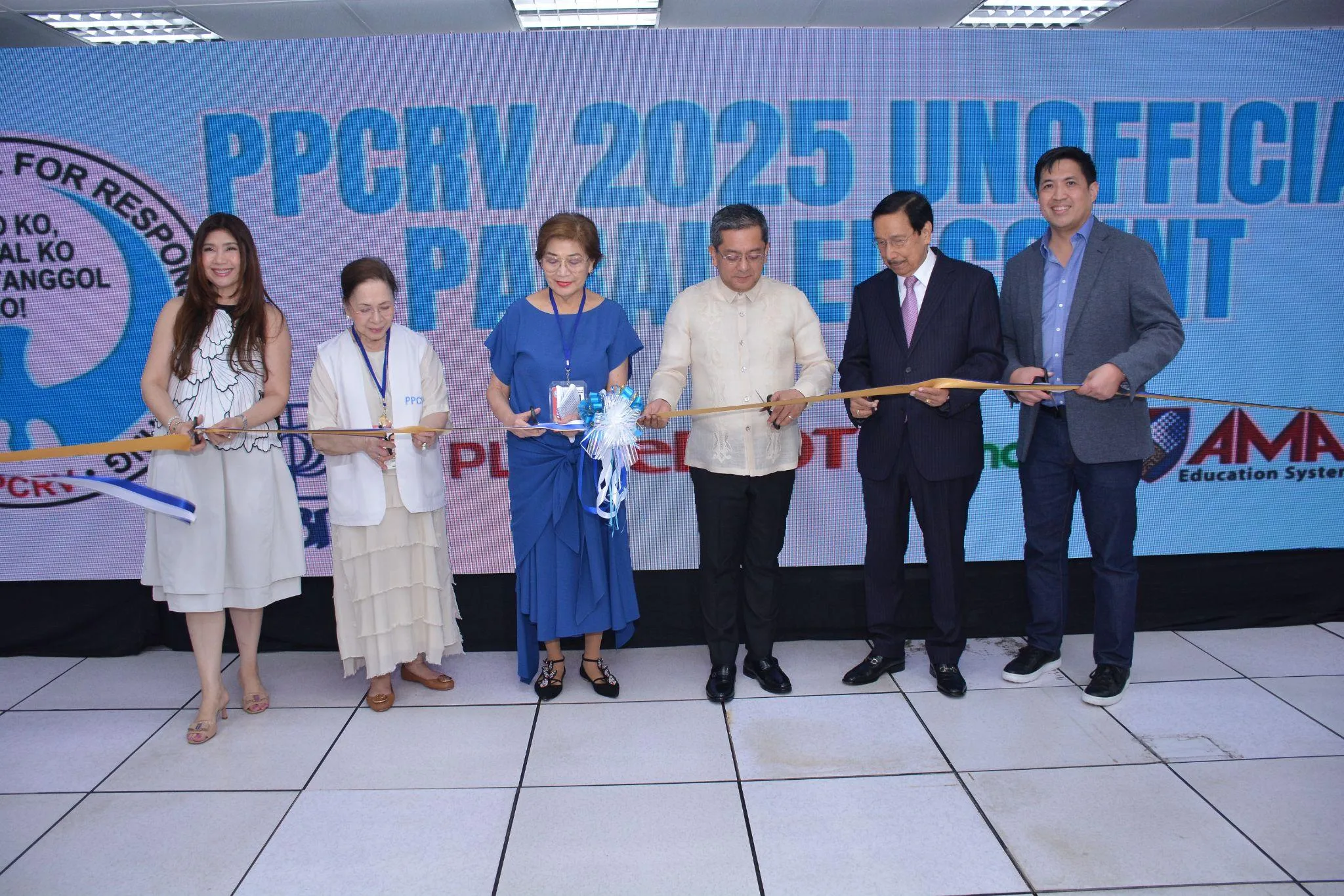 AMA Education System and PPCRV during the PPCRV 2025 Unoffical Parallel Count ribbon cutting